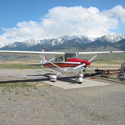 Flying in the Rocky Mountains
